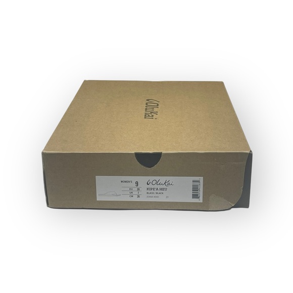 new Olukai ʊ Shearling Fur Outdoor Slipper Thong Sandals ʊ Black 9M ʊ in Box - Picture 9 of 17